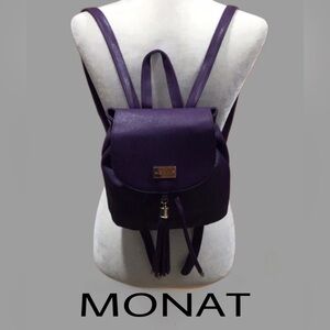 New MONAT Mini Purple Backpack with  Tassel